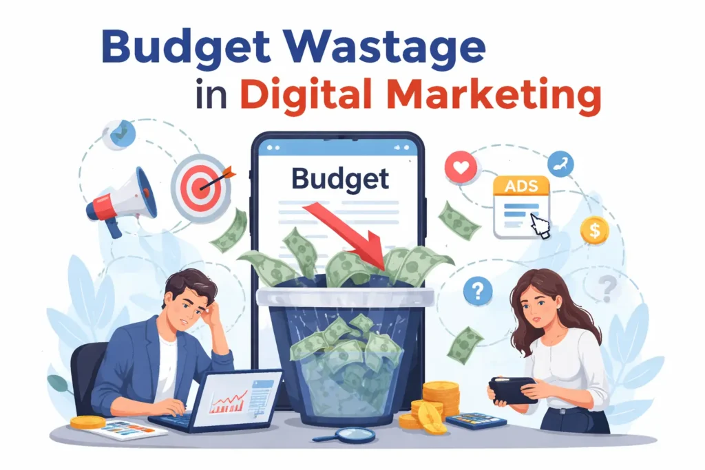 Budget wastage in digital marketing due to poor ad strategy and targeting